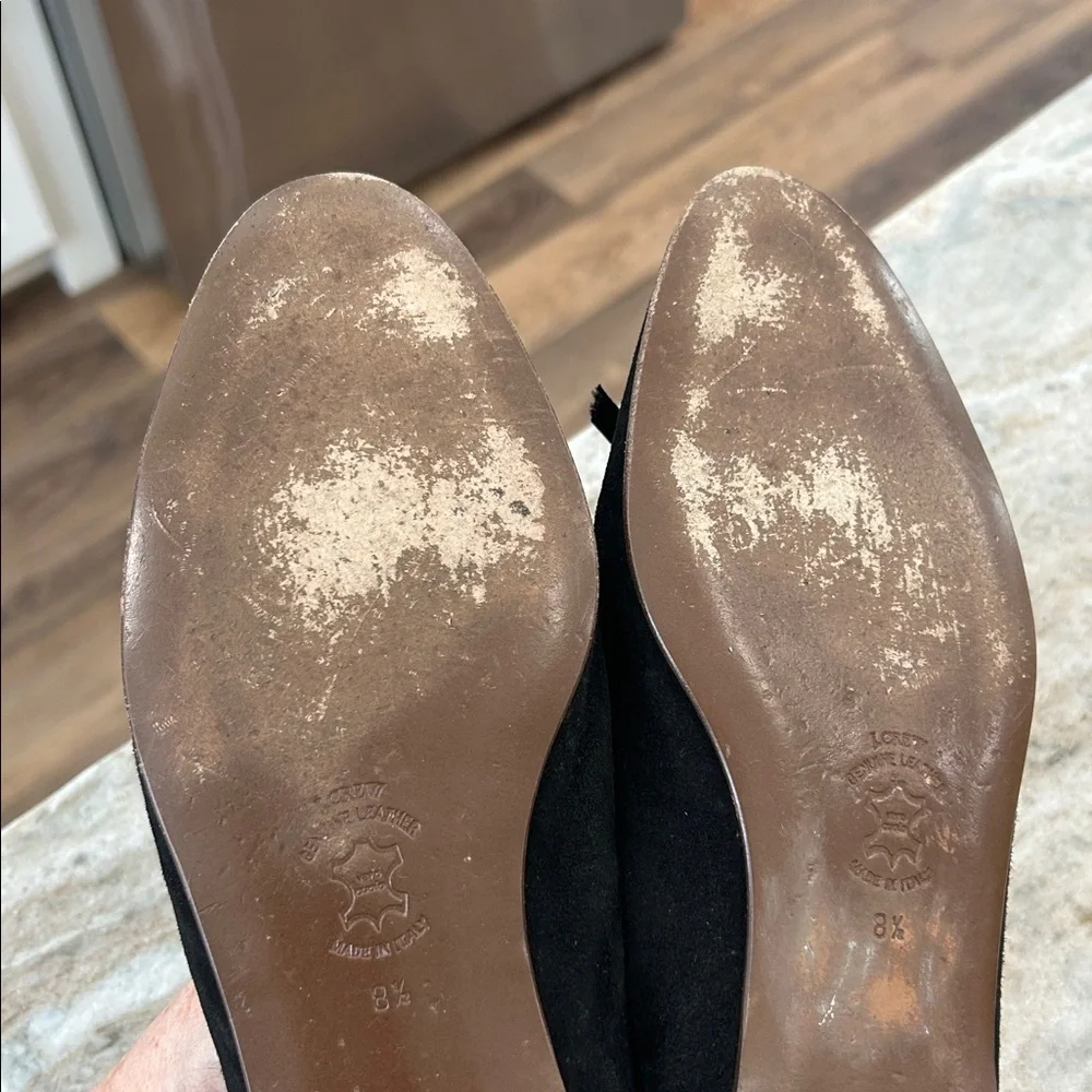 Elegant Black Suede Loafers - Picture 15 of 16